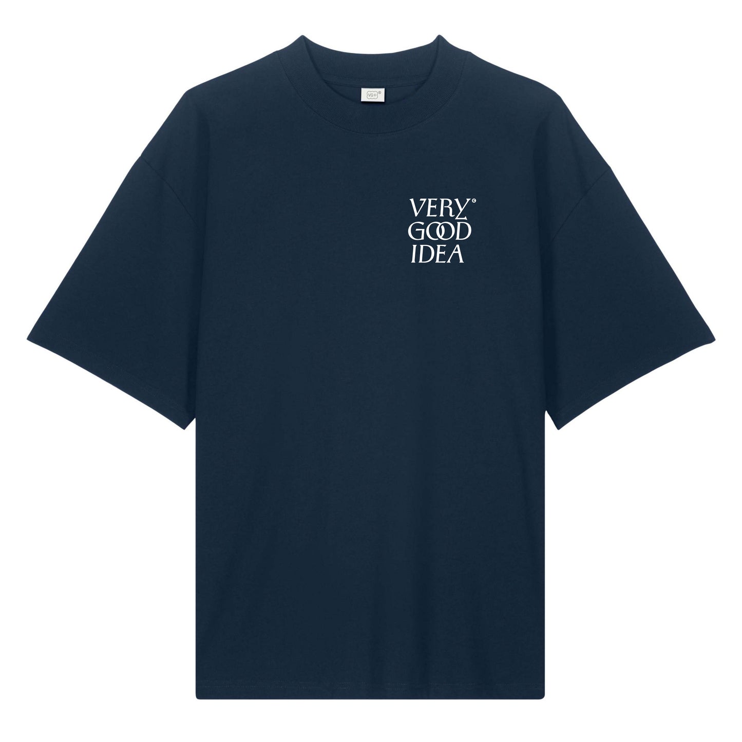 Mid Evil Logo Tee 2, Dark Blue