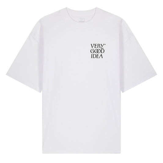 Mid Evil Logo Tee 1, White