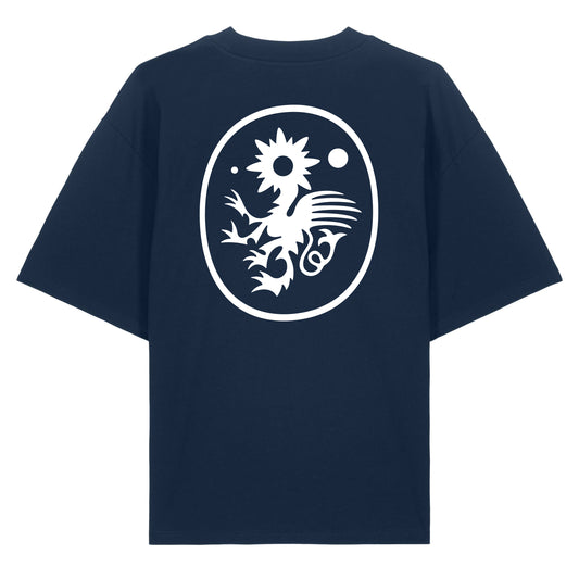 Mid Evil Logo Tee 2, Dark Blue